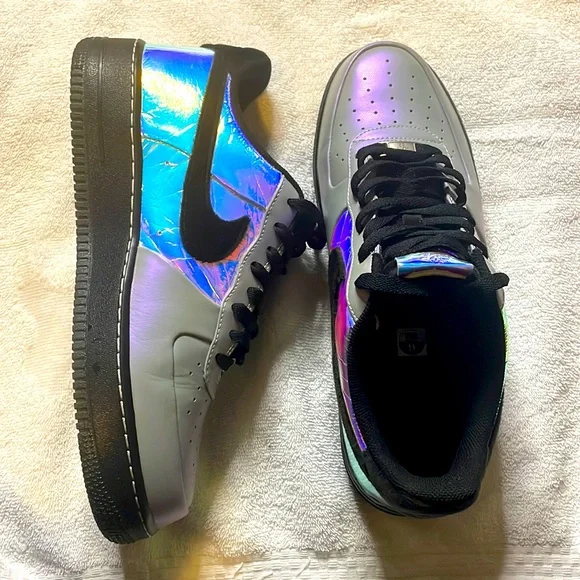 Limited Edition Black Nike Air Force Low CMFT PRM Holographic
